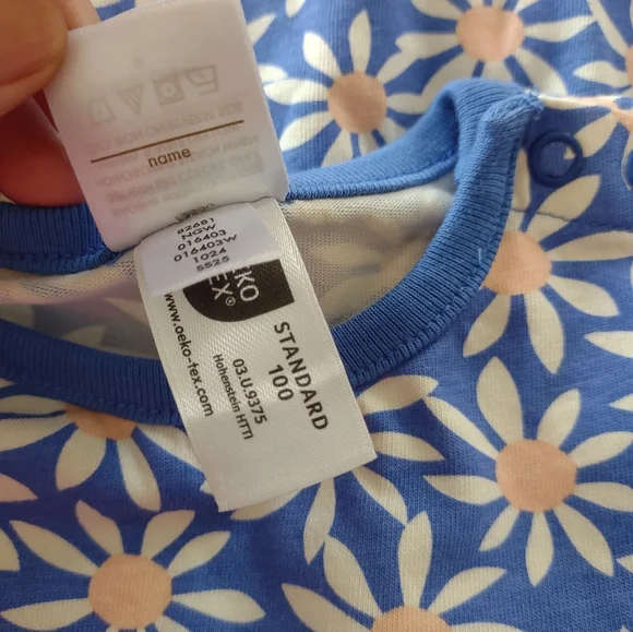 Hannah Anderson Blue Floral Ladybug Girls Dress Sz 3T - Picture 5 of 6